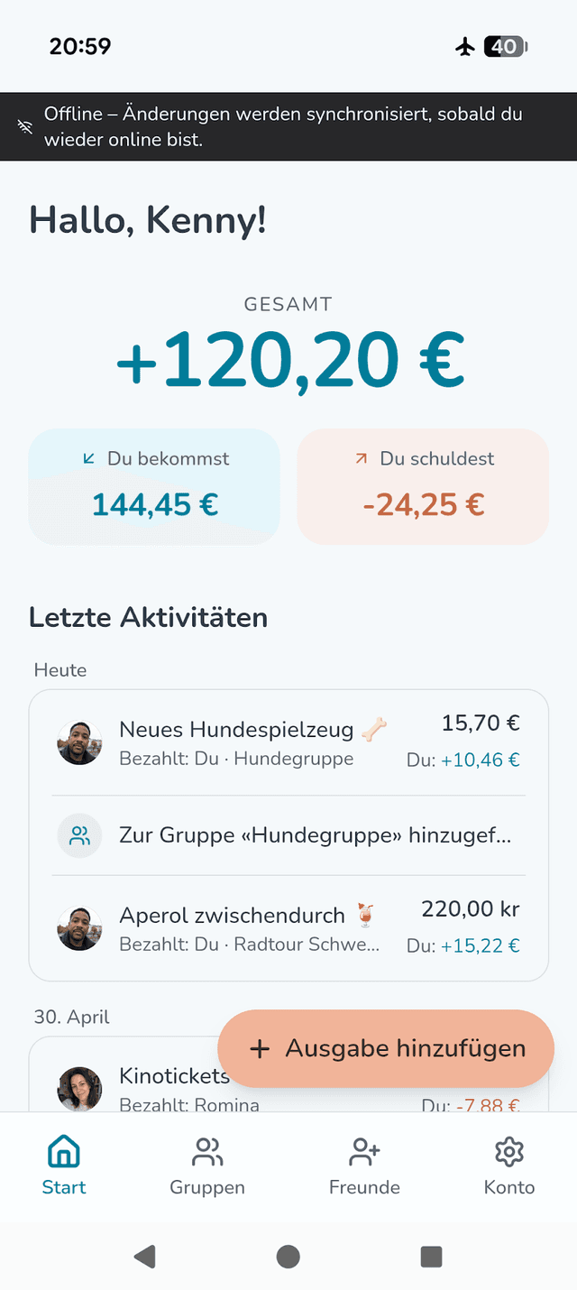 Offline-Modus